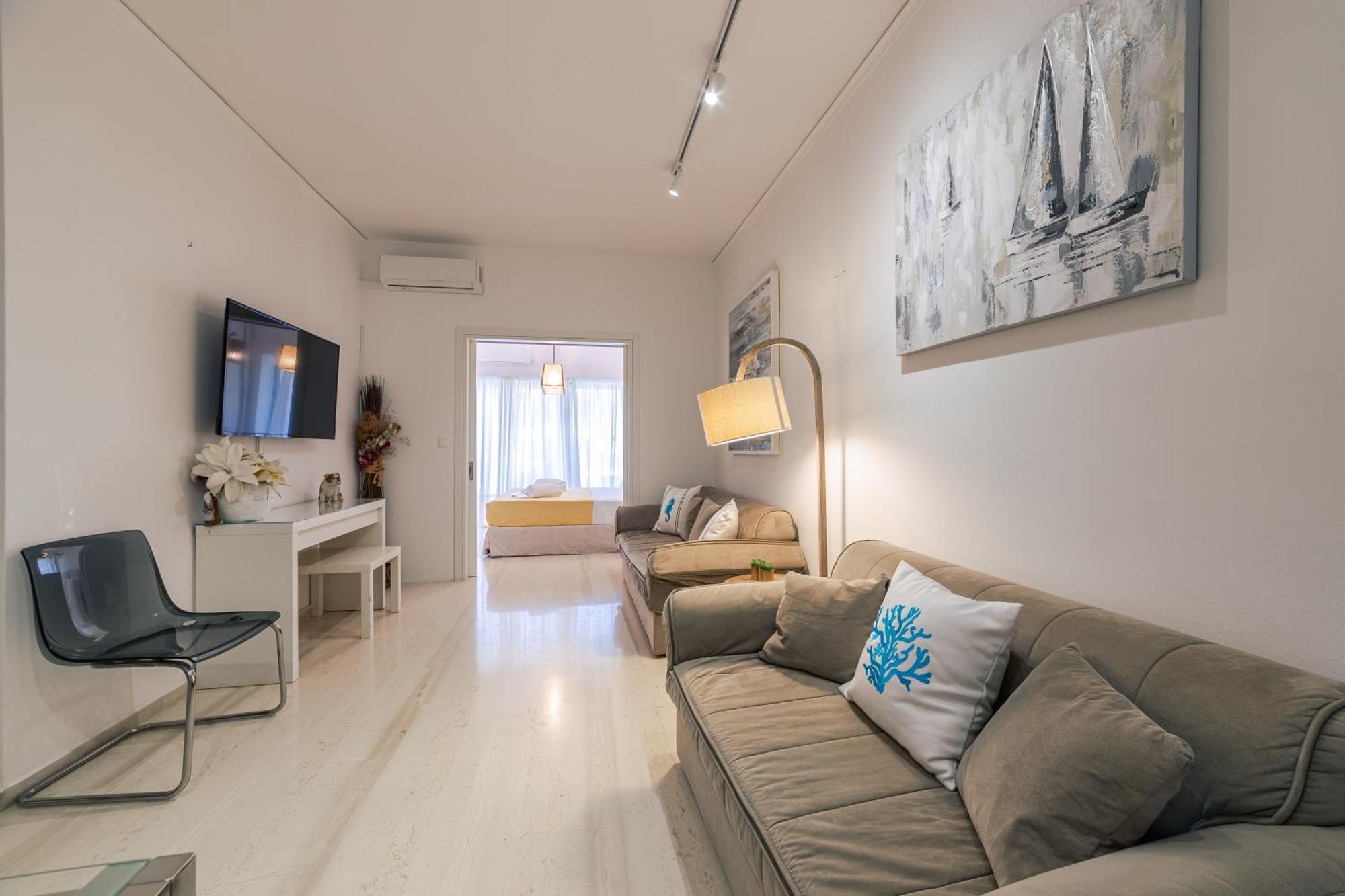 Blanc Dans Le Centre De Glyfada Apartment *